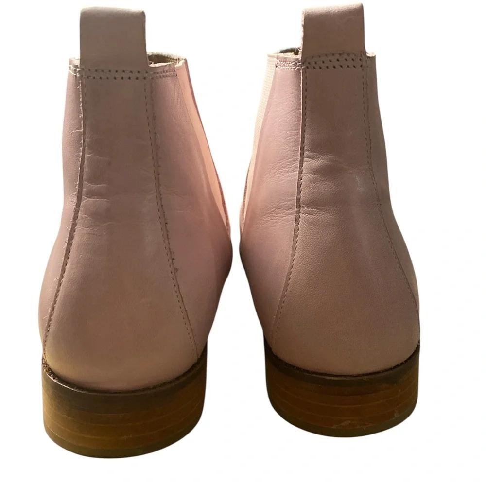 Ten Points “Linn” Pink Leather Chelsea Boots Size 39 - Picture 3 of 9
